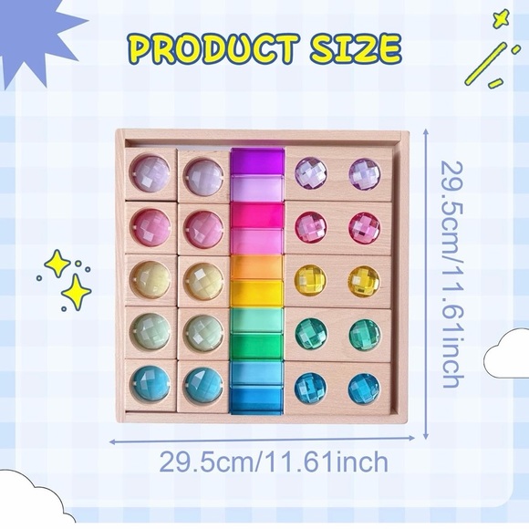 Colorful Wooden Block Set - Picture 7 of 7